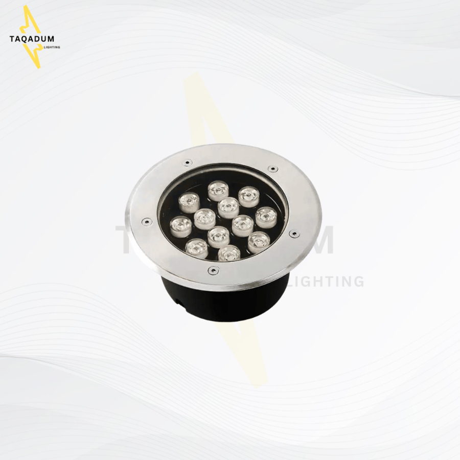 إنارة دفن عدسات , سبوت دفن دائري ,إنارة حدائق دفن ,انارة دفن ,دفن IP65