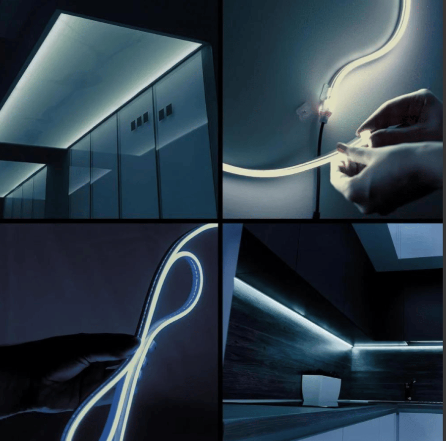 شريط إضاءة LED نيون 50 متر | 12 واط/متر | 1200 لومن | IP65 | مقاس  12×12 مم | متوفر أبيض وكريمي  وأصفر