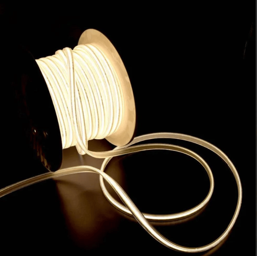 هوز إضاءة COB LED ستريب لايت 50 متر | 12 واط | 288 LED | إضاءة متصلة بدون نقاط | متوفر( أبيض وكريمي وأصفر)