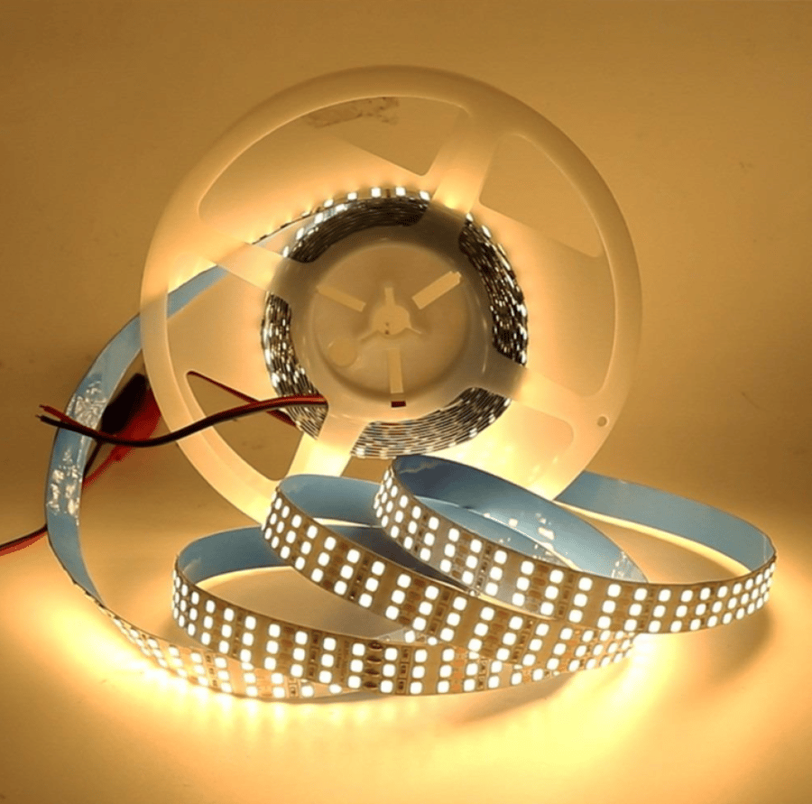 شريط إضاءة LED لاصق عريض 10 متر | 30 واط | 24V | SMD ثلاثي الخطوط | متوفر 3000K و4000K