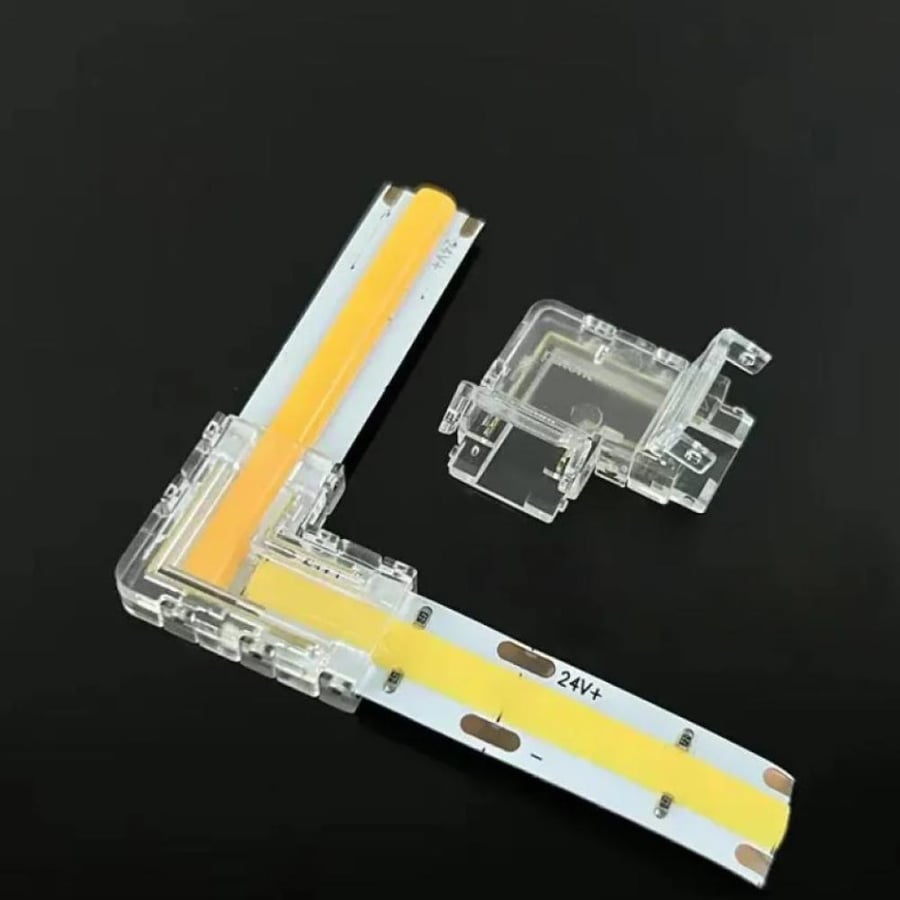 توصيلة زاوية 90° ليد 12V / 24V | موصل ربط زاوية لشرائط LED