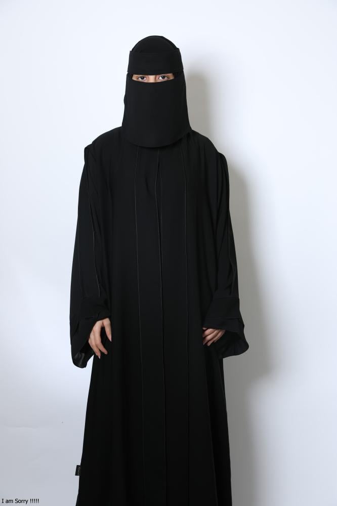 عباية كتف امام وكم وكتف مطبوق ياقه U