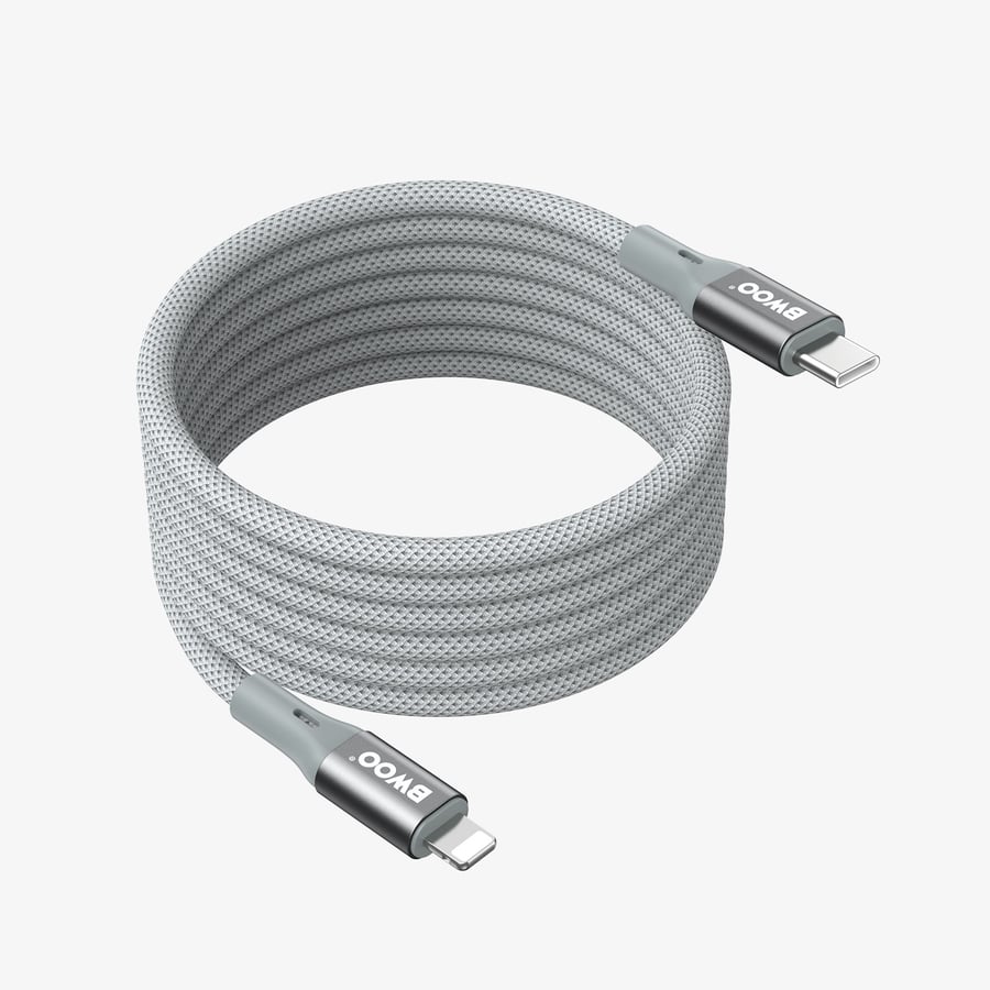 سلك مغناطيسي USB-C إلى Lightning للشحن السريع 27 واط