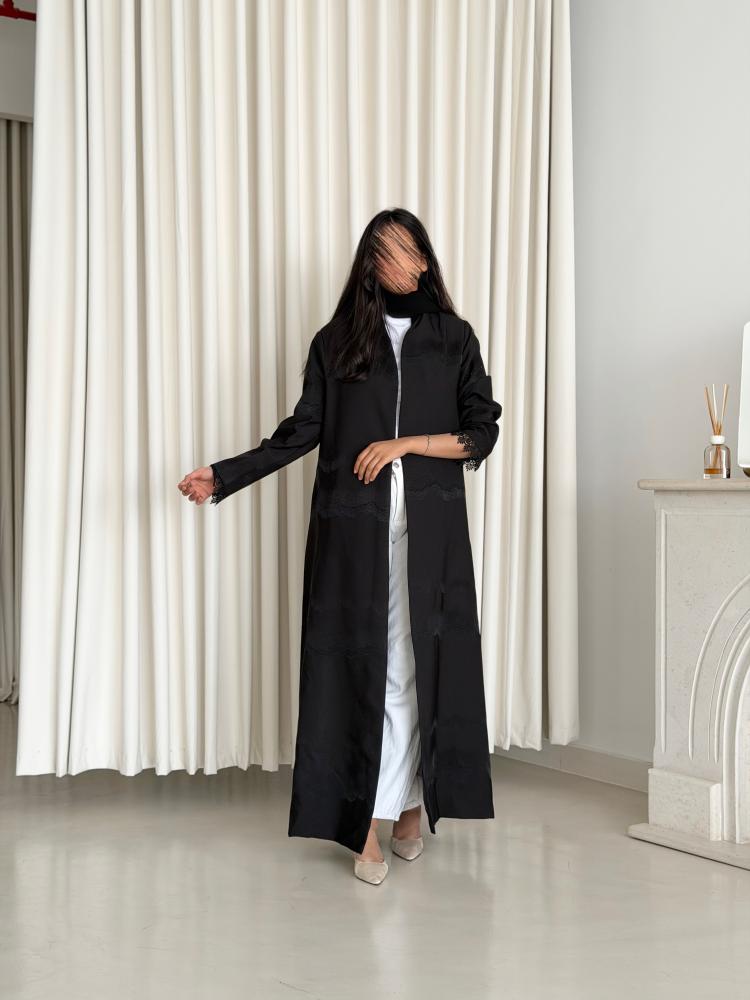 بليزر مبطن تطريز اسود 1027