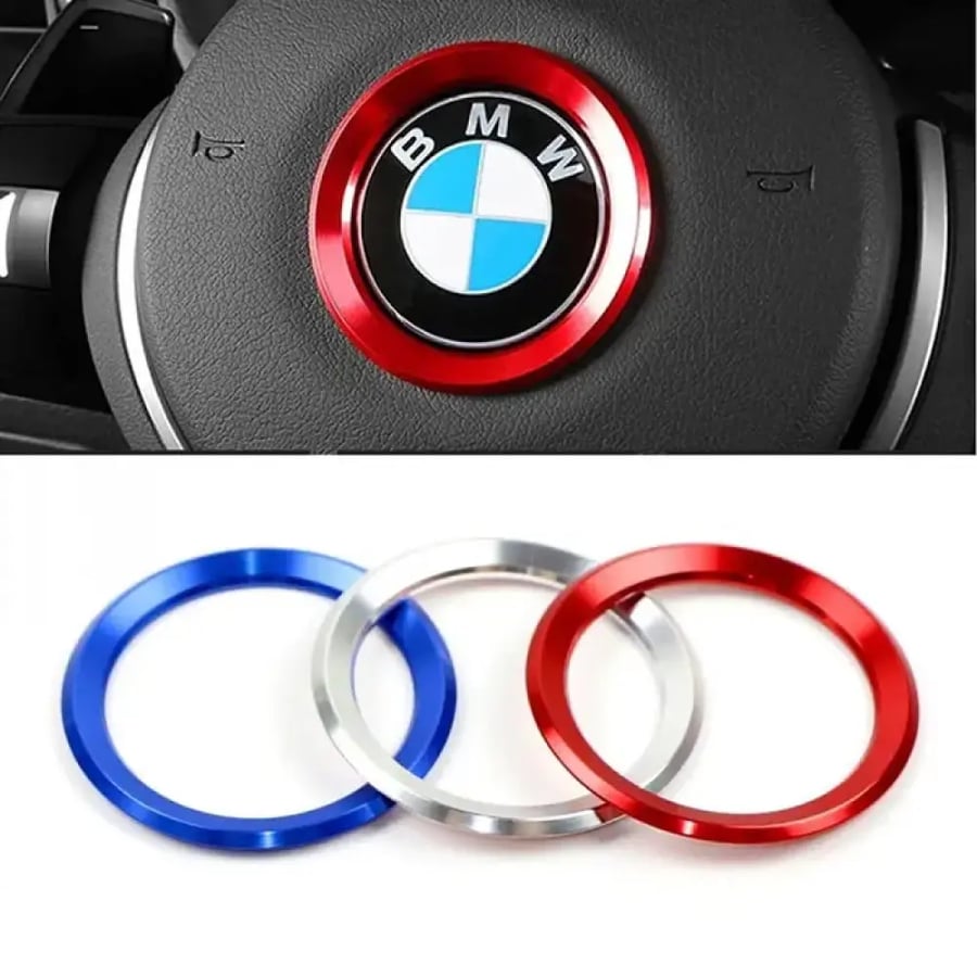 ديكور شعار طارة BMW من المينيوم الحجم 60mm