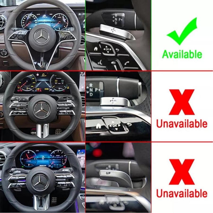 شفتات مرسيدس للفئات C – CLS – E – E COUPE – S باللون الأحمر- السلفر