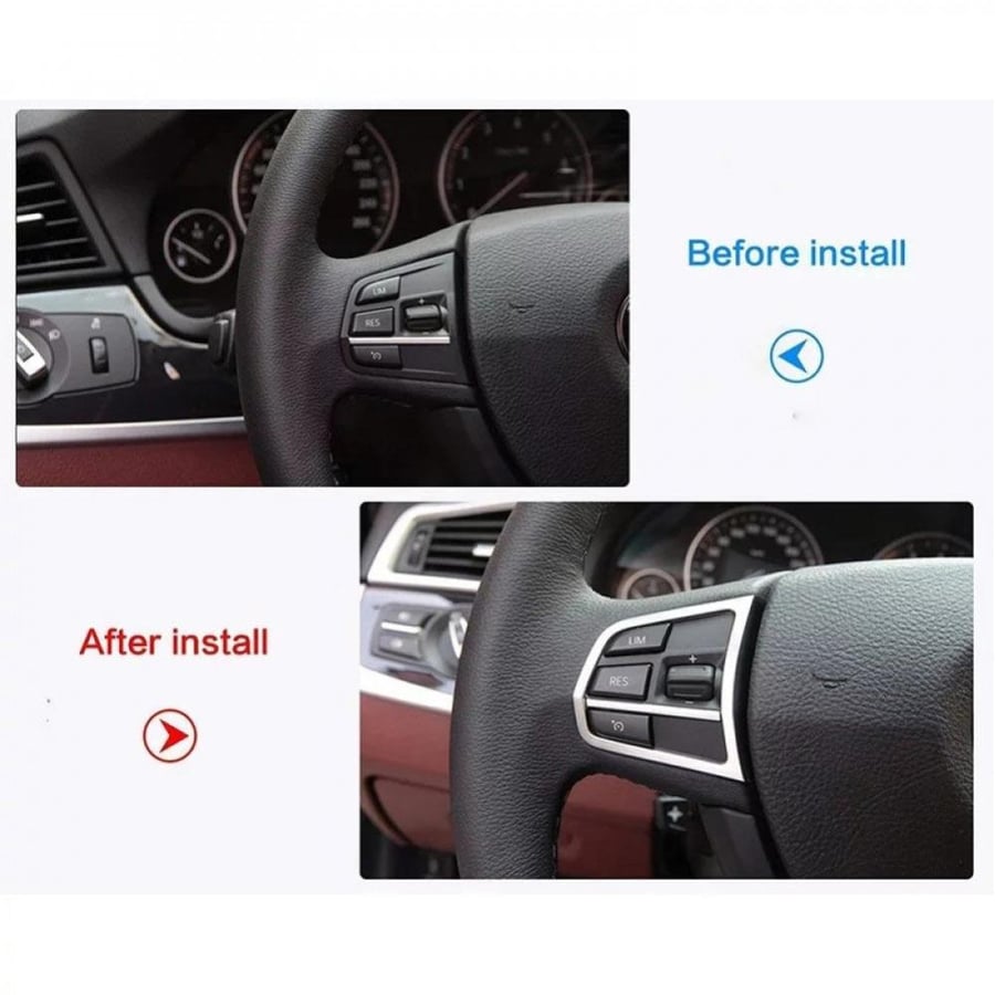 ديكور طارة BMW للفئات 5 – 6 – 7 باللون السلفر (لهذا الشكل)