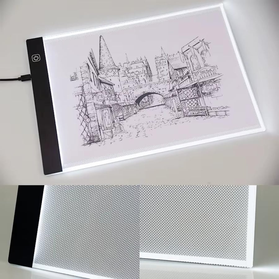 لوحة نسخ الرسم LED حجم A4 وA5 بثلاثة مستويات