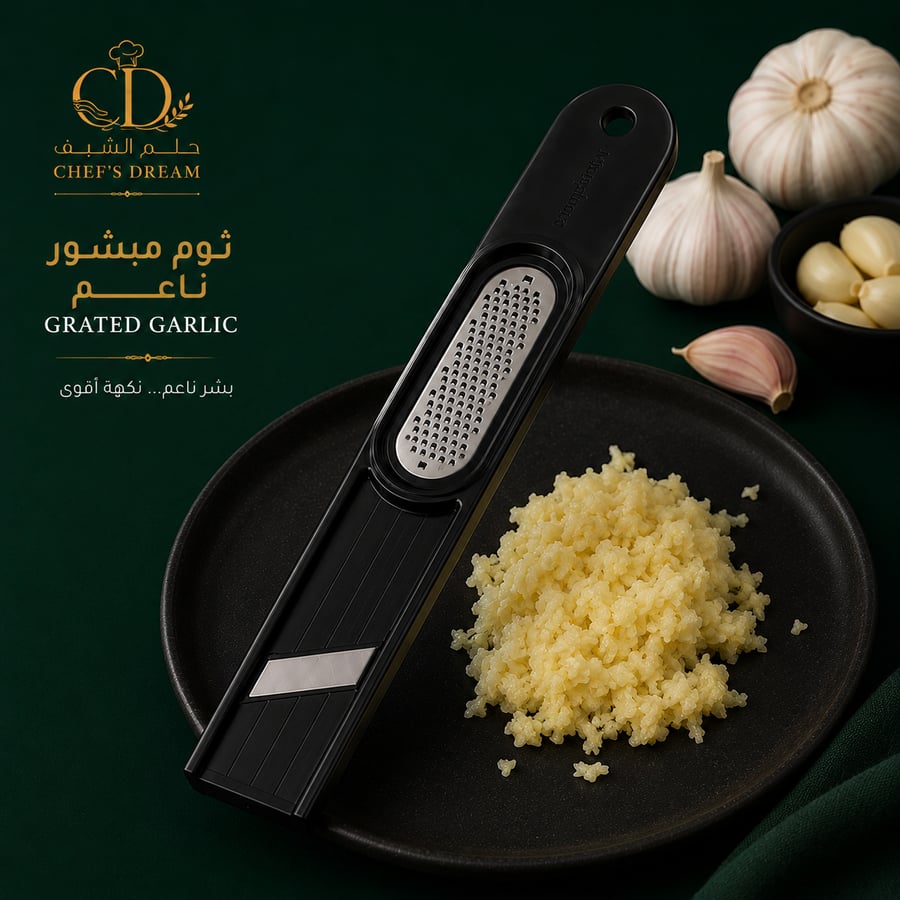 Microplane 3-in-1 مبشرة الزنجبيل الاحترافية (تقشير * بشر * تقطيع) في أداة واحدة