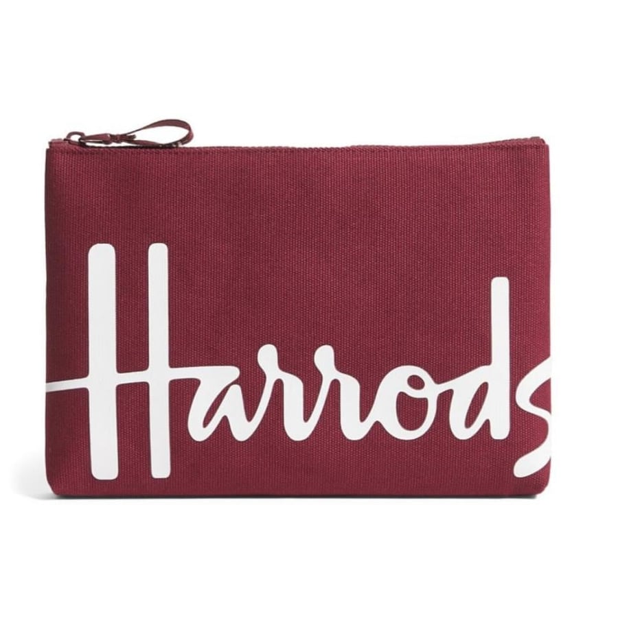 Harrods Burgundy bags