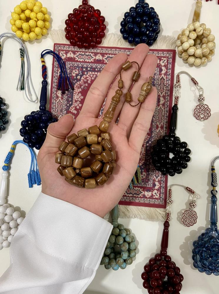 بكج مسباح خشب كوك وتراب كهرمان