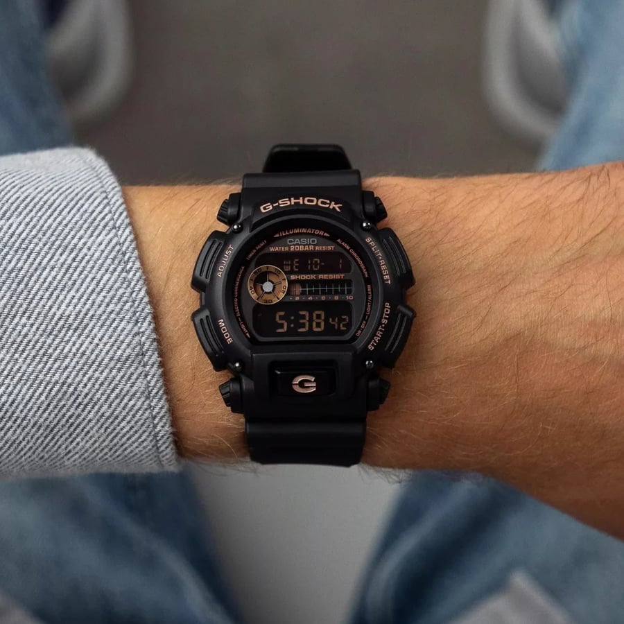 ساعة كاسيو جي شوك رقمية رجالية - DW-9052GBX-1A9CR.B