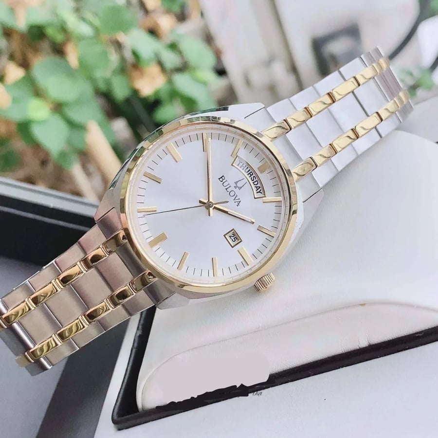 ساعة بولوفا بريسيجانست كرونوغراف كوارتز رجالية - ‎ 98C127.A