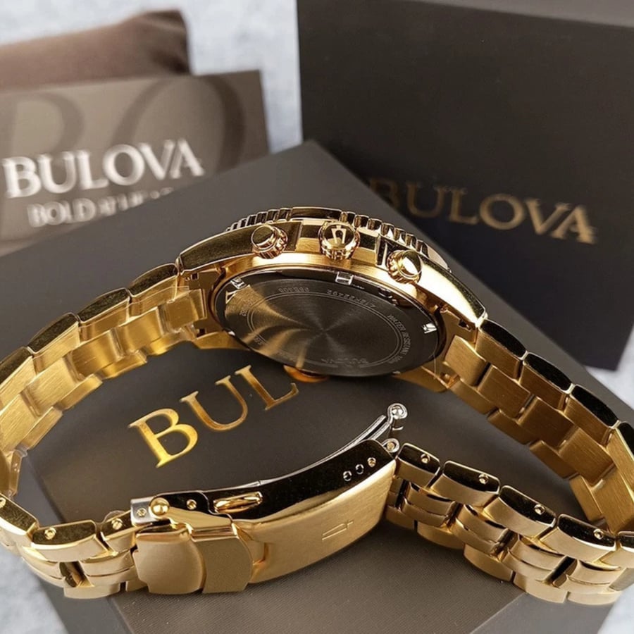 ساعة بولوفا بريسيجانست كرونوغراف كوارتز رجالية - 98B406.A