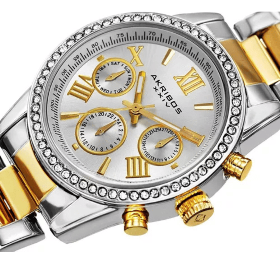 Ekripos women's chronograph quartz watch with Swarovski stones - AK872TTG