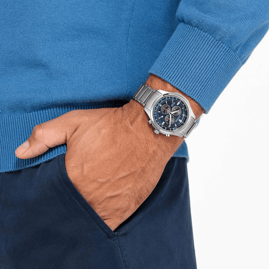 ساعة سيتيزن كرونوغراف كوارتز رجالية - CA0459-79L.B