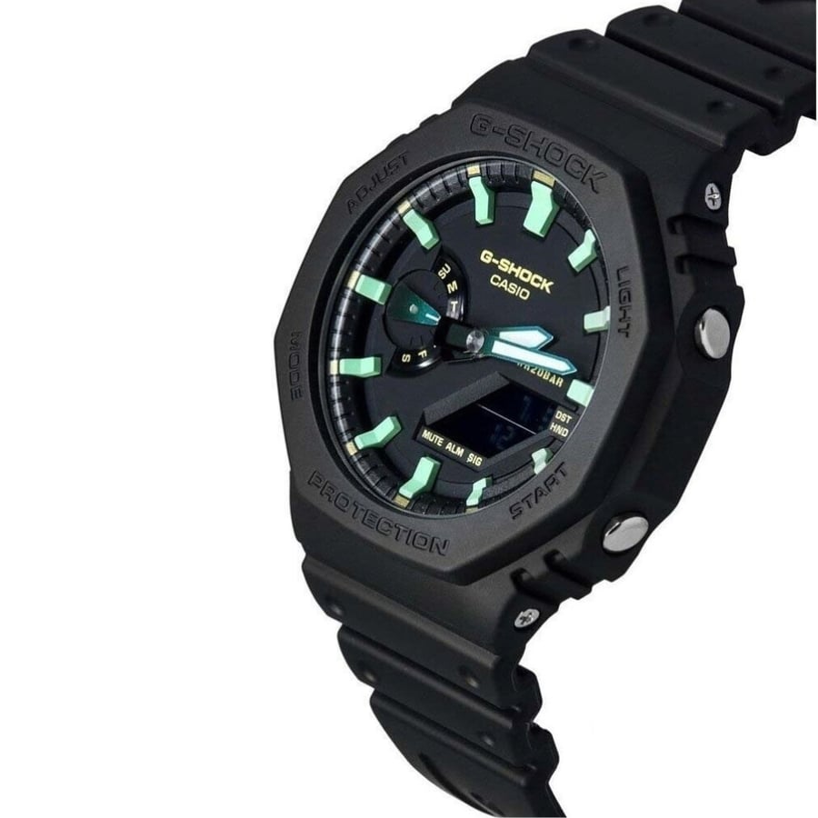 ساعة كاسيو جي-شوك كوارتز رجالية - ‎ GA-2100RC-1AER.A