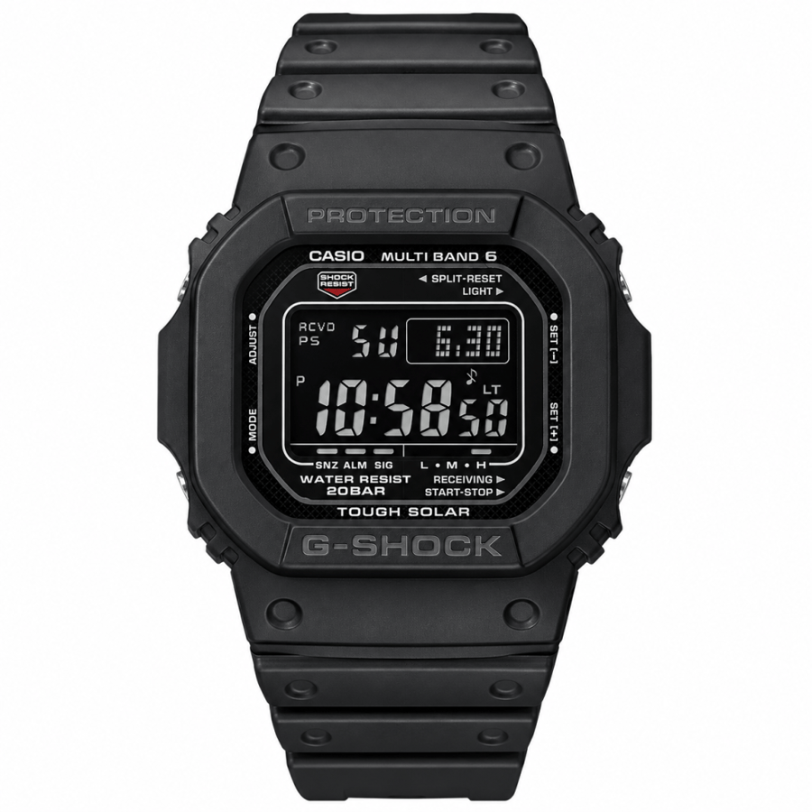 ساعة كاسيو جي شوك تناظرية رقمية رجالية - GW-M5610U-1BER.B
