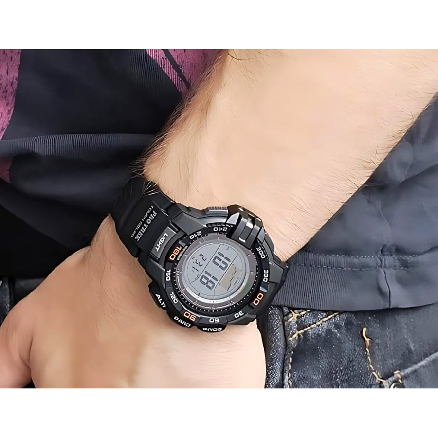 ساعة كاسيو بروتيك ثلاثية الاستشعار سولار رجالية - PRG-270-1CR.B