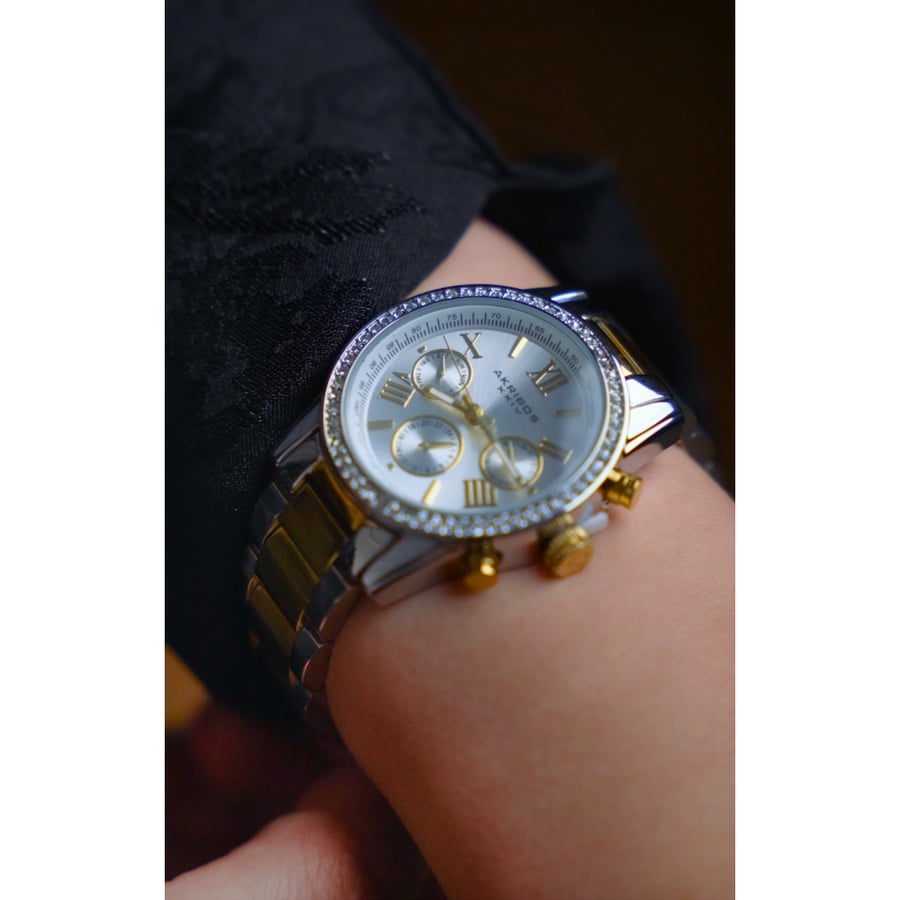 Ekripos women's chronograph quartz watch with Swarovski stones - AK872TTG