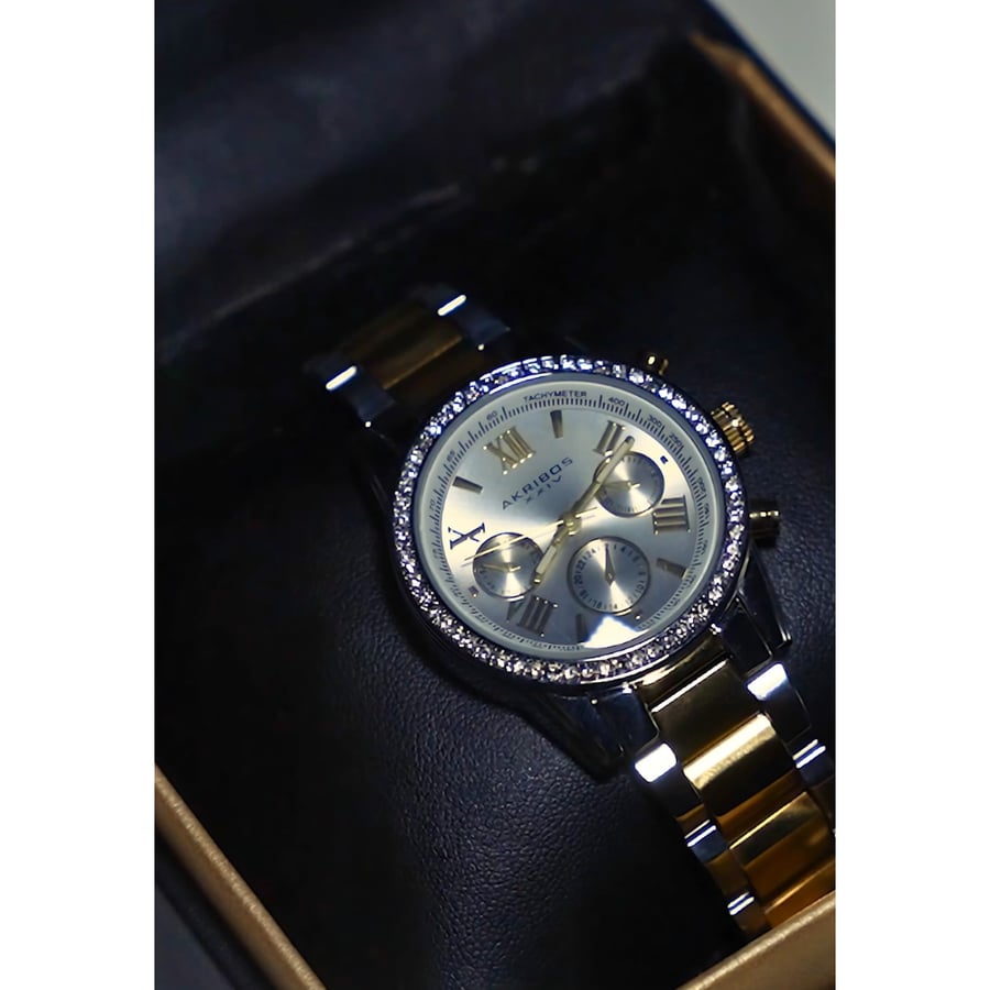 Ekripos women's chronograph quartz watch with Swarovski stones - AK872TTG