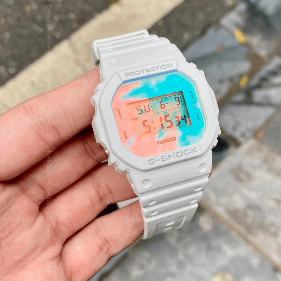 ساعة كاسيو جي-شوك كوارتز رجالية - DW-5600TL-7Dr.A