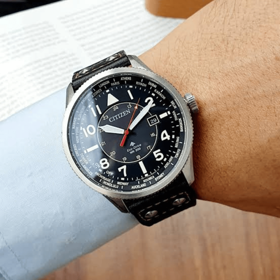 ساعة سيتيزن أفـيون إيكو درايف رجالية - BX1010-02E.B