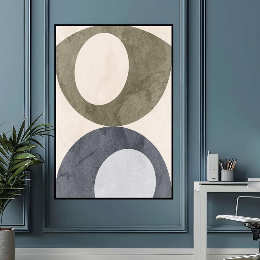Modern abstract art wall panel