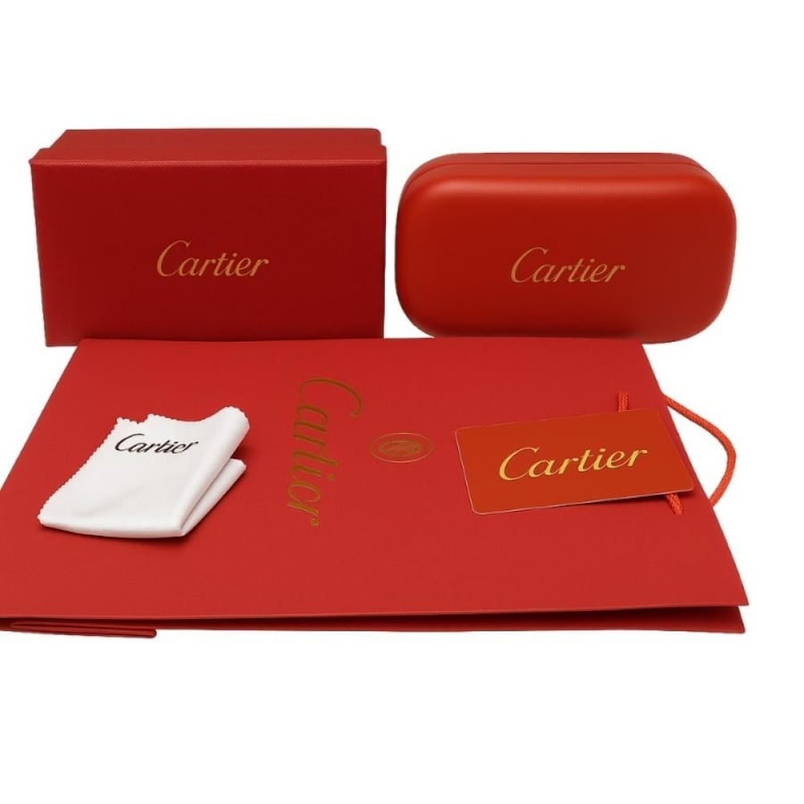 Cartier sunglasses black striped with frame – 43