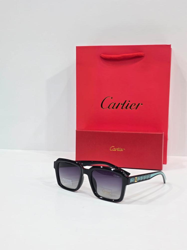 Cartier sunglasses black and Tiffany with inset lenses in frame – 63