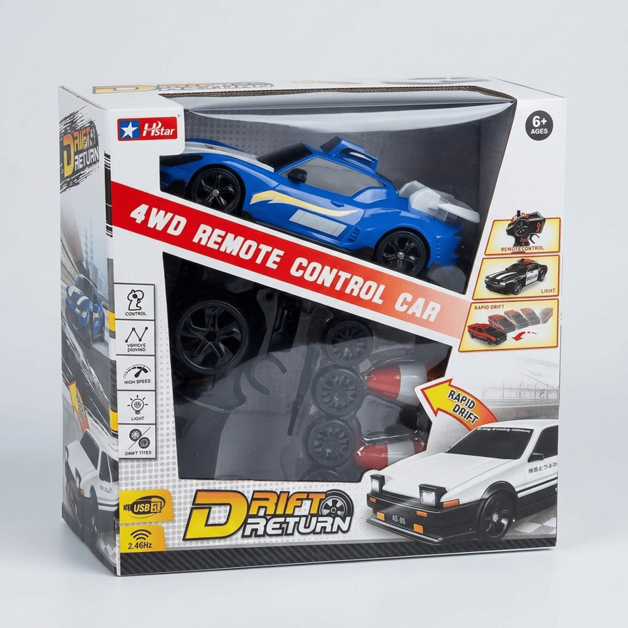 سيارة ريموت كنترول دريفت AE-86 ياباني 4WD — إضاءة LED وشحن USB 🏁