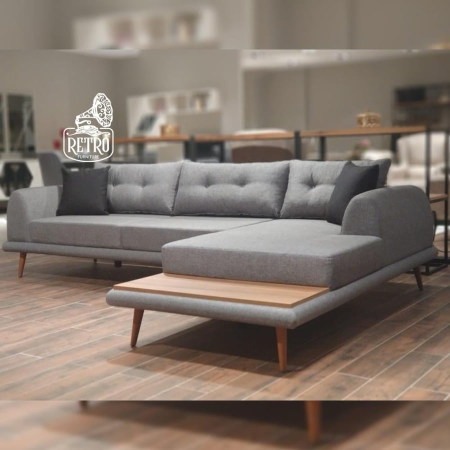ركنة مودرن بتصميم عصري مريح وحديثمتوفرة بألوان رمادي مميز