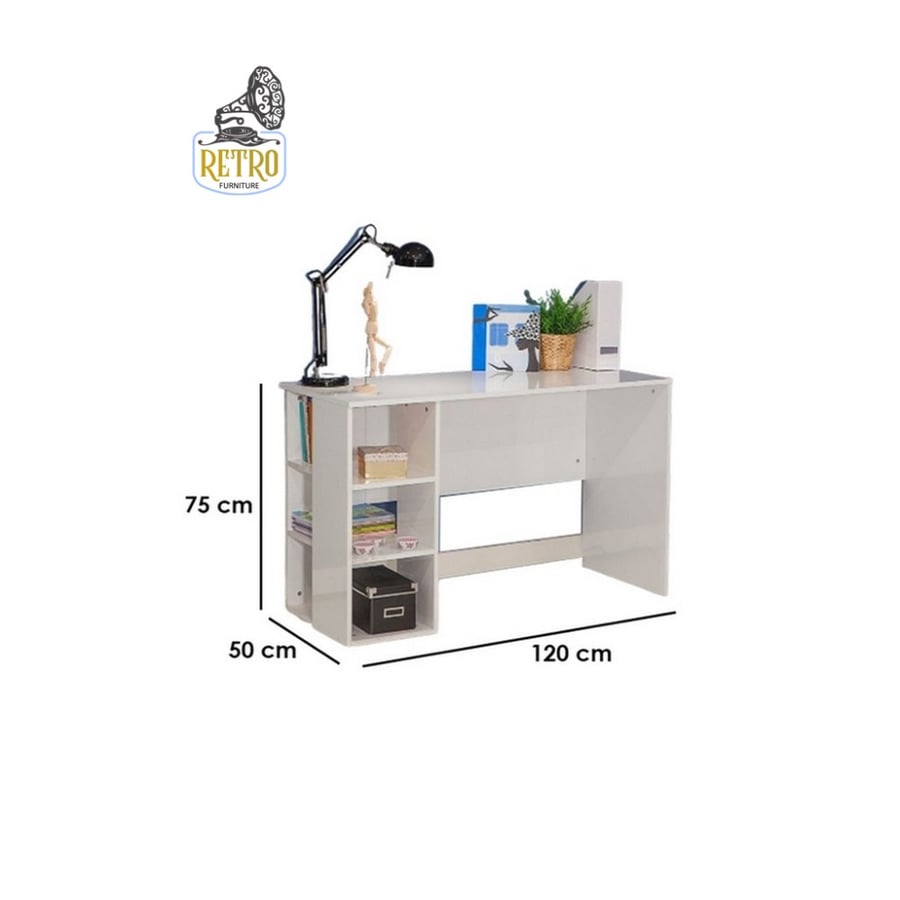 مكتب 120*75 سم - أبيض