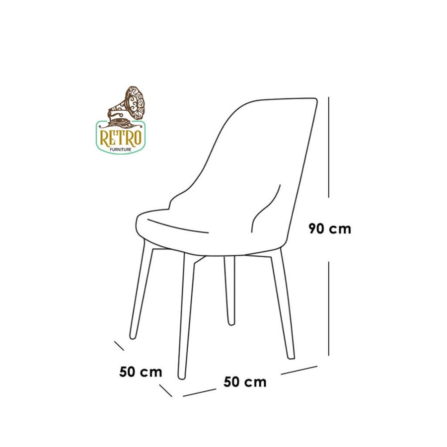 طاولة سفرة + 6 كراسي - أبيض×بني
