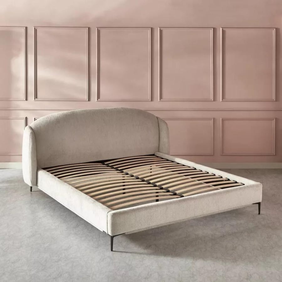 Modern bed 222cm - beige