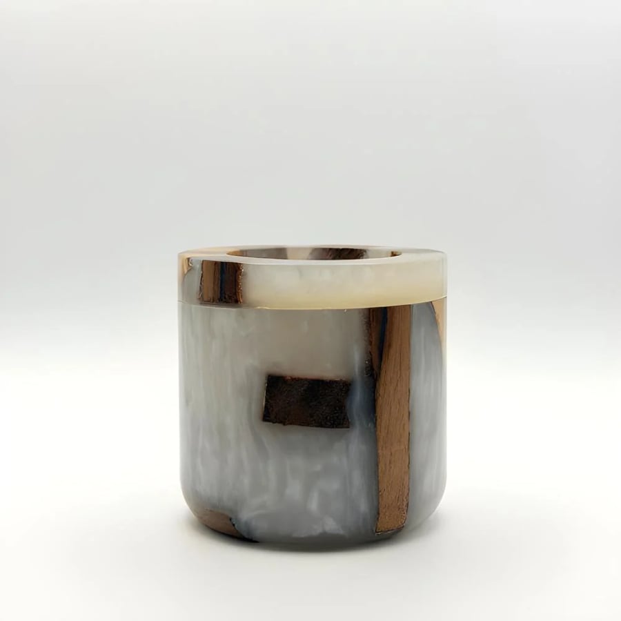 Marble incense holder in white color