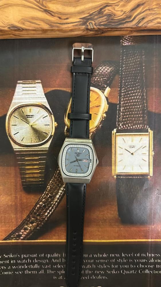 سيكو ٥ فنتج جلد | Seiko 5 Leather Vintage