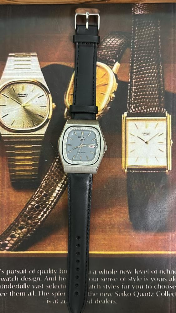 سيكو ٥ فنتج جلد | Seiko 5 Leather Vintage