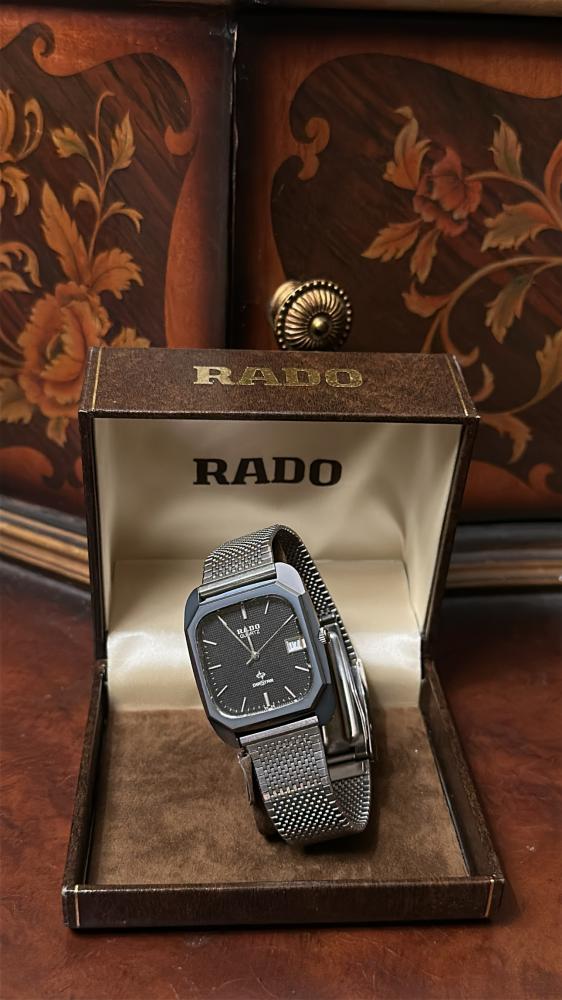 رادو ڤنتج | RADO DiaStar 732.9616.3  Black Dial Quartz Unisex Watch Used
