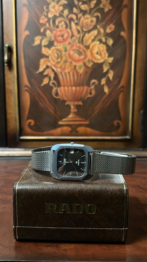 رادو ڤنتج | RADO DiaStar 732.9616.3  Black Dial Quartz Unisex Watch Used
