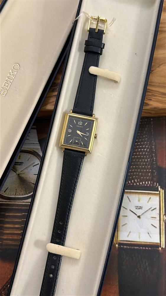 سيكو تانك جلد مربع كوارتز | Seiko Tank Square Leather