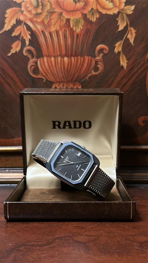 رادو ڤنتج | RADO DiaStar 732.9616.3  Black Dial Quartz Unisex Watch Used