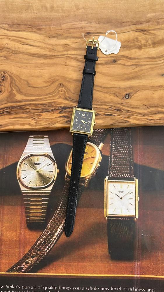سيكو تانك جلد مربع كوارتز | Seiko Tank Square Leather