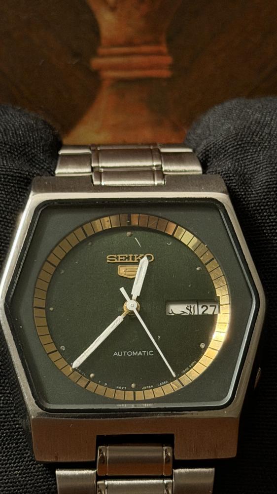 سيكو ٥ سداسي اخضر عتيق | Seiko 5
