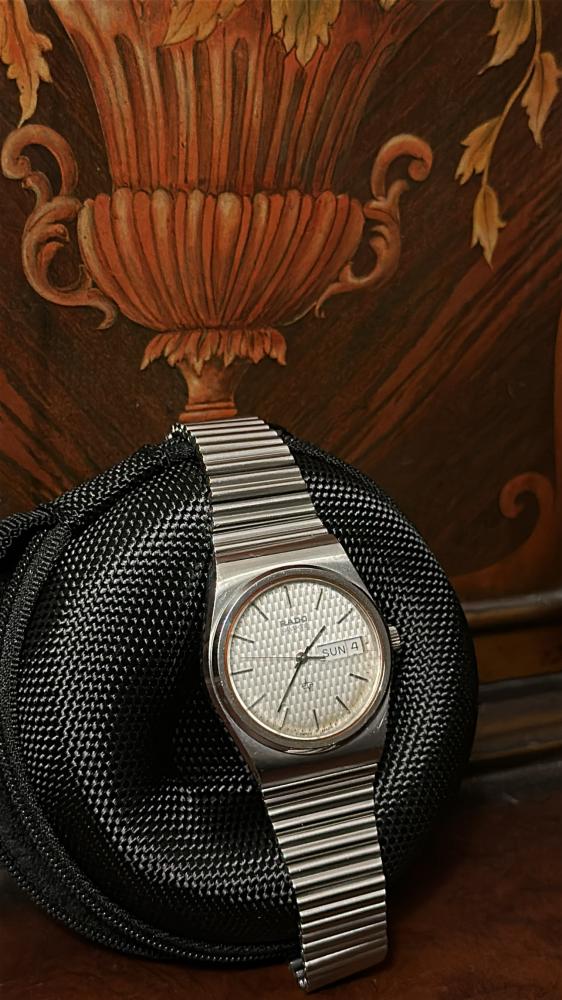 Rado Men Wristwatch Silver Round Silver Quartz Work 501107