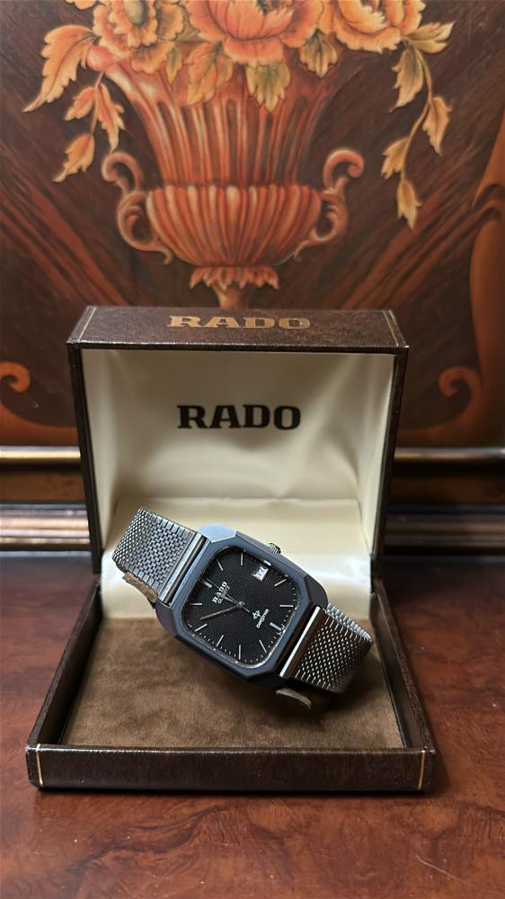 رادو ڤنتج | RADO DiaStar 732.9616.3  Black Dial Quartz Unisex Watch Used