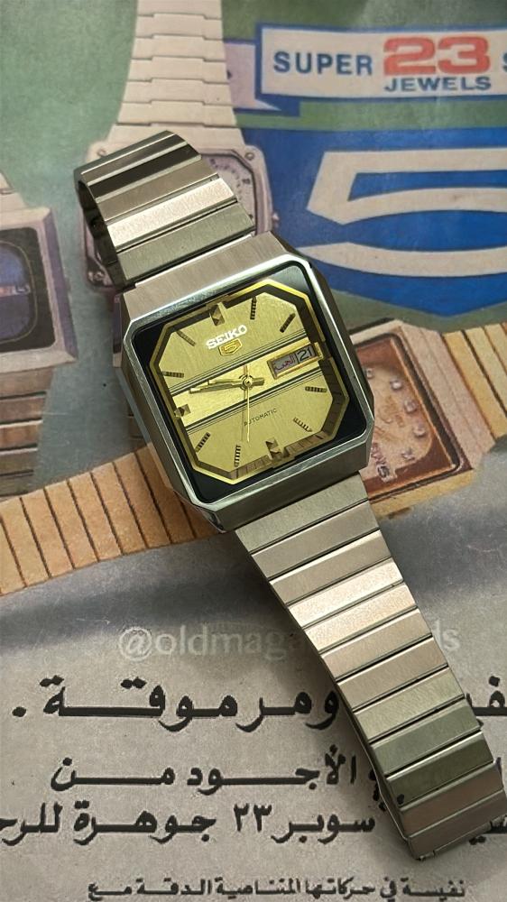 سيكو ٥ مربع مخطط | Seiko 5