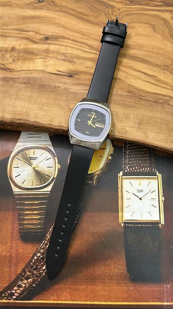 سيتيزن مربع اسود | CITIZEN LEATHER Black