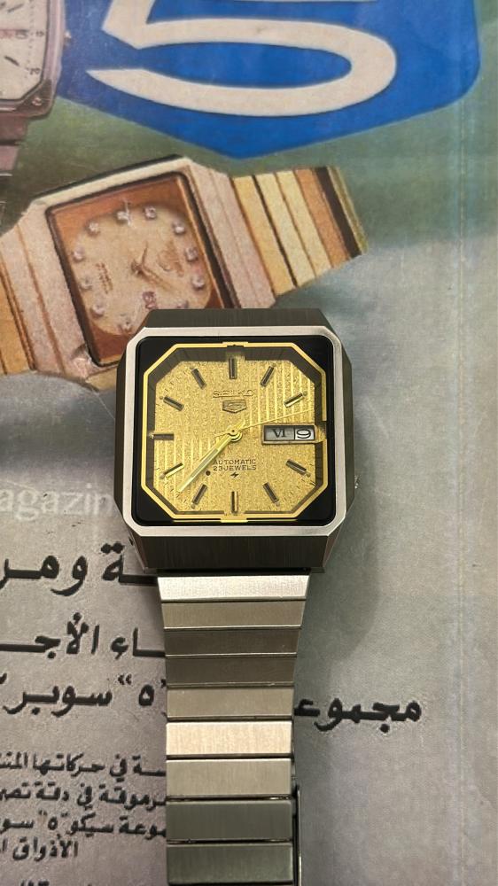 سيكو ٥ مربع ذهبي | Seiko 5
