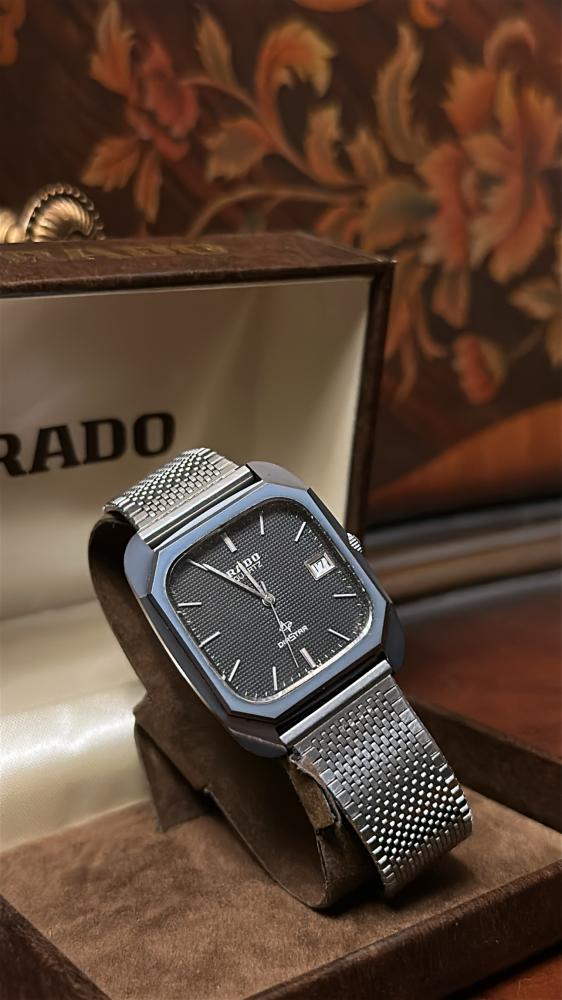 رادو ڤنتج | RADO DiaStar 732.9616.3  Black Dial Quartz Unisex Watch Used